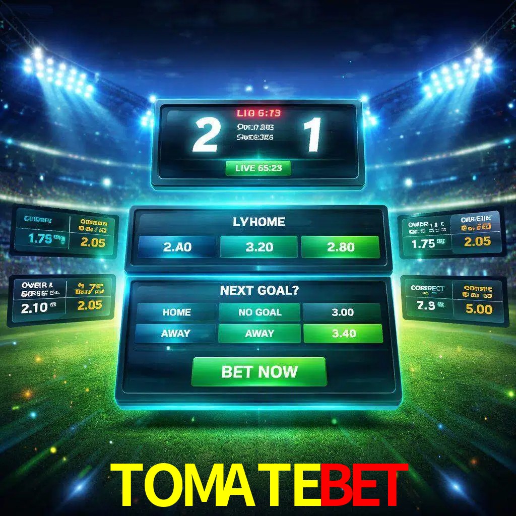 Vista de apuestas en vivo TOMATEBET durante un partido en curso